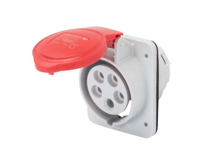 Розетка вбудована 10° IEC 309 HP IP44 3P+E 32A 400V 6H GEWISS