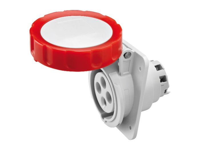 Розетка вбудована 10° IEC 309 HP IP67 3P+E 16A 400V 6H GEWISS