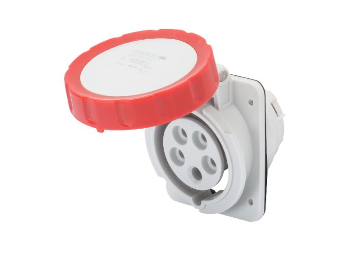 Розетка вбудована 10° IEC 309 HP IP67 3P+N+E 16A 400V 6H GEWISS