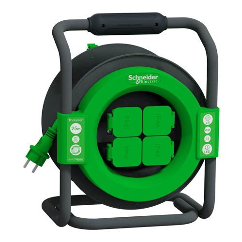 Подовжувач на котушці 25 м, 3х1,5 IP44, Schneider Electric
