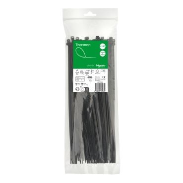 Хомут кабельний 300x4.8мм чорний (100шт), Schneider Electric