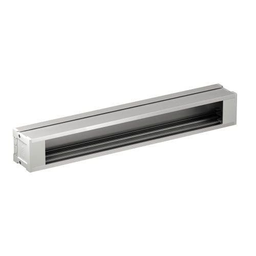 Блок під 8 розеток 45x45 анодований алюміній OptiLine 45, Schneider Electric