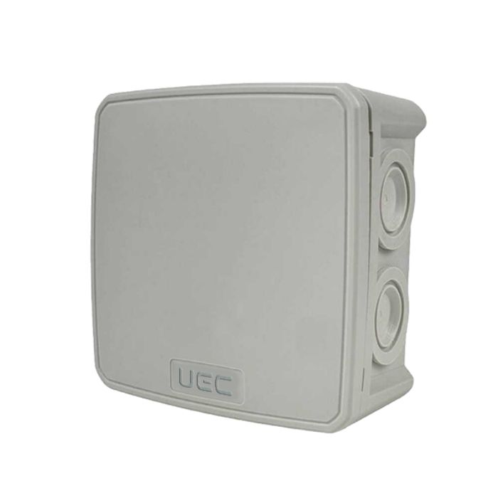 Коробка монтажна для відкритого встановлення 75х75х48 мм (зовн. 90х90х51 мм) IP54 сіра UEC