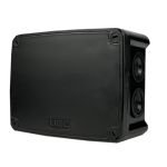 Коробка монтажна для відкритого встановлення 146х105х65 мм (зовн.162х122х68 мм) IP66 із скобами чорна UEC