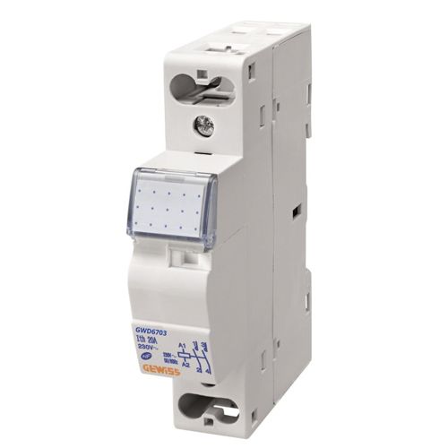 Контактор модульний GEWISS CTR 20A 2NO 230В 1M