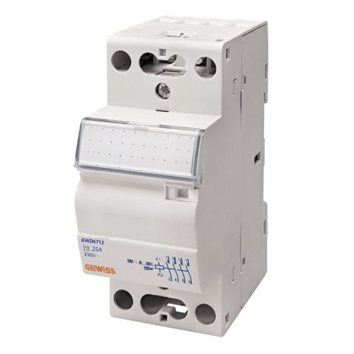 Контактор модульний GEWISS CTR 25A 4NO 230В 2M