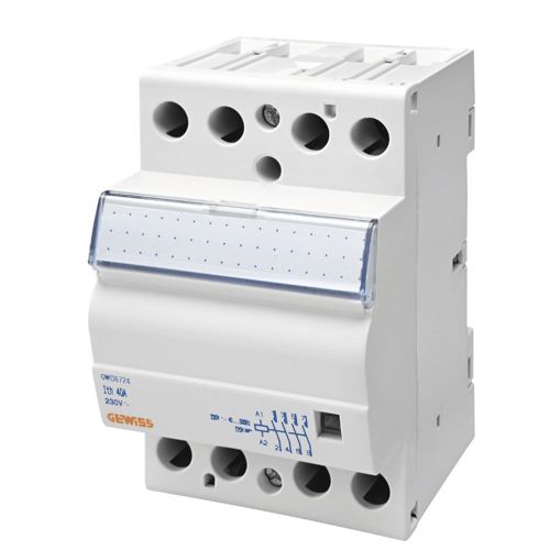Контактор модульний GEWISS CTR 40A 4NO 230В 3M