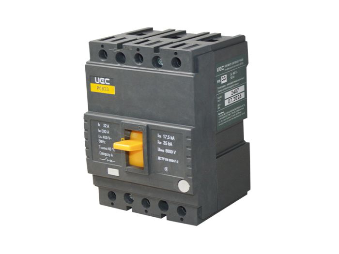 Автоматичний вимикач PCB33 3Р 32А 35кА, UEC