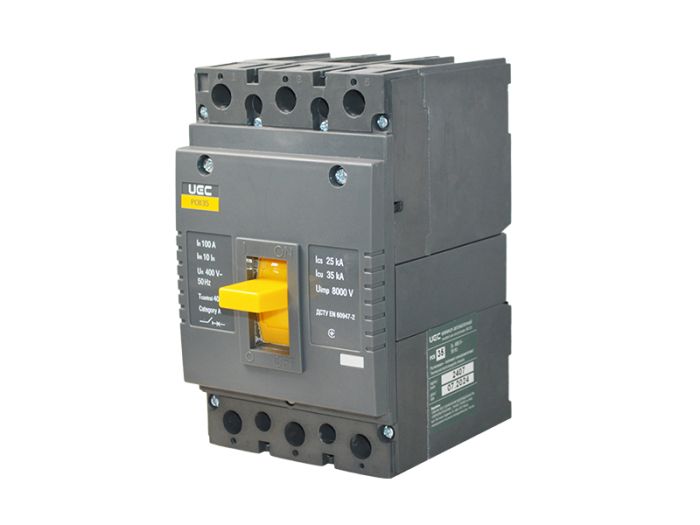 Автоматичний вимикач PCB35 3Р 100А 35кА, UEC