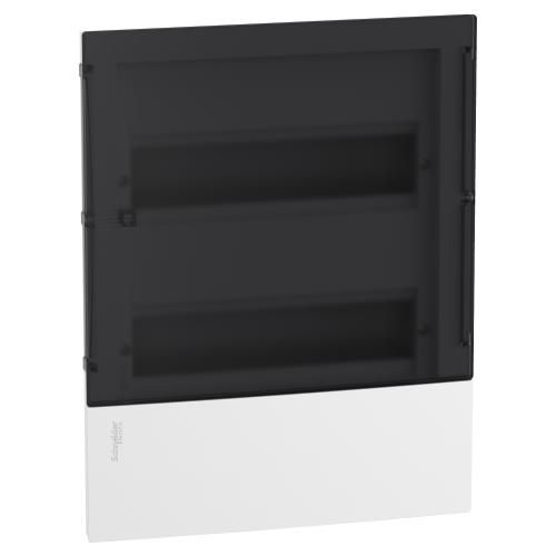 Щит resi9 mp 2 ряди/24 модулі врізний прозорі двері, Schneider Electric