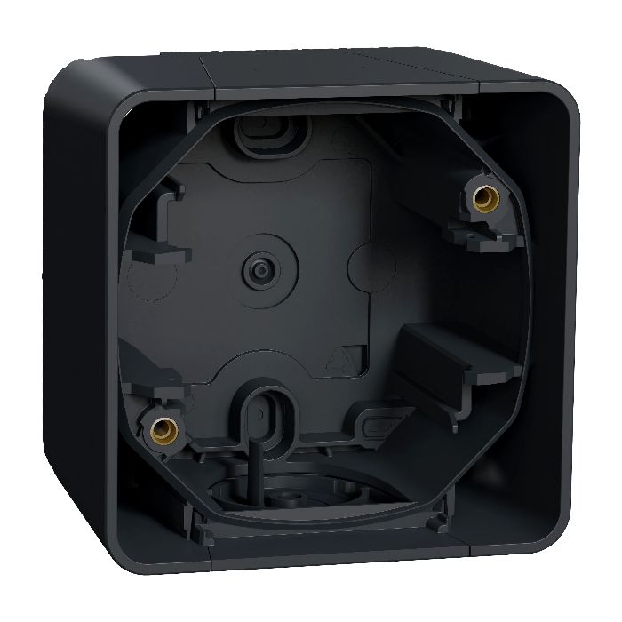 Бокс 1-ний "Mureva S" для зовнішнього монтажу, чорний, IP55, Schneider Electric