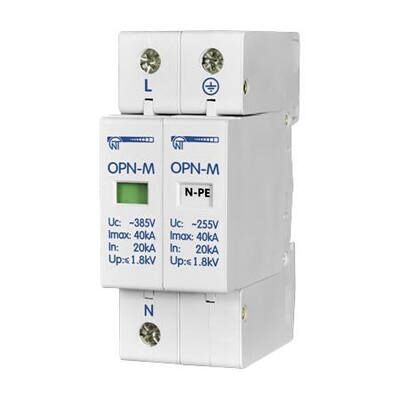 Обмежувач перенапруги ОПН-М (2S), 2 модуля 220В; In:20kA, Новатек