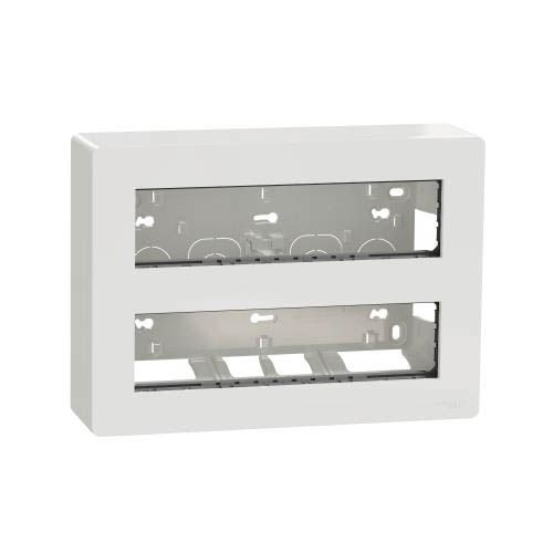 Блок unica system+ відкрита вставка 2х5 антибактеріальний, Unica New, Schneider Electric