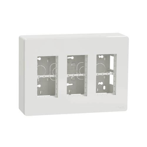 Блок unica system+ відкрита вставка 3х2 білий, Unica New, Schneider Electric