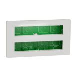 Блок unica system+ прихована вставка 2х5 антибактеріальний, Unica New, Schneider Electric