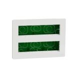 Блок unica system+ прихована вставка 2х4 антибактеріальний, Unica New, Schneider Electric
