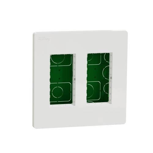 Блок unica system+ прихована вставка 2х2 білий, Unica New, Schneider Electric