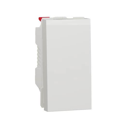 Вимикач 1-кл. 1-мод. 10А Unica New, білий, Schneider Electric