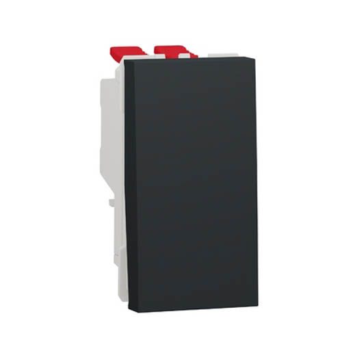 Перемикач 1-кл. перехр. сх.7 10А, 1-мод., Unica New, антрацит, Schneider Electric