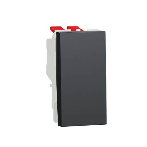 Перемикач 1-кл. перехр. сх.7 10А, 1-мод., Unica New, антрацит, Schneider Electric