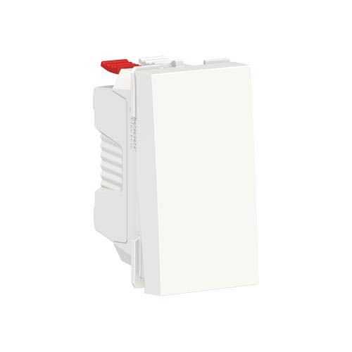 Вимикач 1-кл. кнопк. 1-мод. 10A Unica New, білий, Schneider Electric