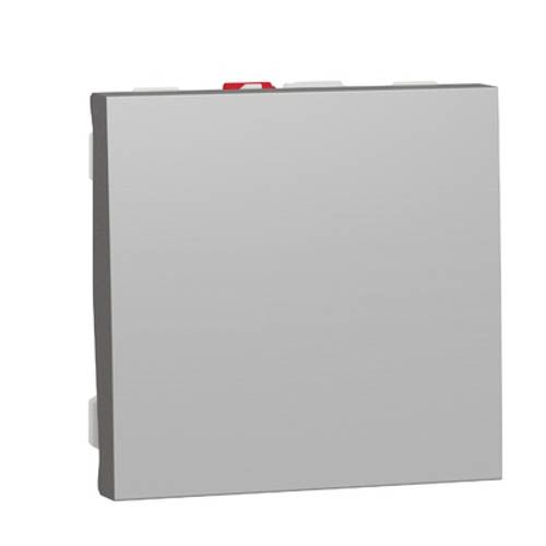 Вимикач 1-кл., сх. 1, 10 AX, 250 В, Unica New алюміній, Schneider Electric