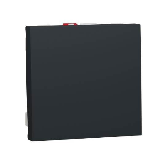 Вимикач 1-кл., сх. 1, 10 AX, 250 В, Unica New антрацит, Schneider Electric