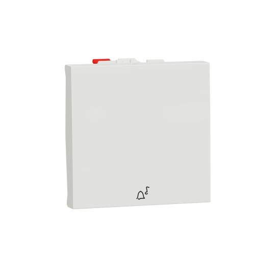 Вимикач 1-кл. кнопк. дзвінок 10А, 2 мод білий, Schneider Electric