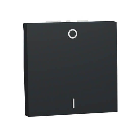 Вимикач двополюсний, 1-кл., сх. 2, 16 AX, 250 В, Unica New антрацит, Schneider Electric
