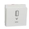 Вимикач картковий, з підсвічуванням, 10 А, Unica New білий, Schneider Electric