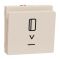 Вимикач картковий, з підсвічуванням, 10 А, Unica New бежевий, Schneider Electric