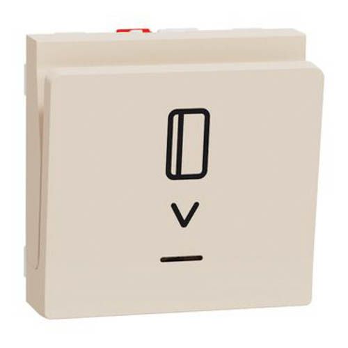 Вимикач картковий, з підсвічуванням, 10 А, Unica New бежевий, Schneider Electric