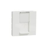 Розетка комп'ютерна RJ45, одинарна категорія 5 STP, 2 модулі, Unica New, білий, Schneider Electric