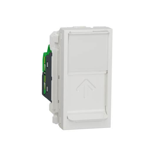 Розетка комп'ютерна RJ45 1 модуль Cat. 6A FTP білий, Unica New, Schneider Electric