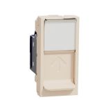 Розетка комп'ютерна RJ45 1 модуль Cat. 6A FTP, Unica New, бежеваий, Schneider Electric