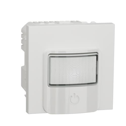 Датчик руху з вимикачем 10 A білий, Unica New, Schneider Electric