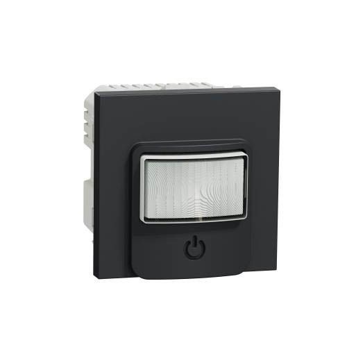 Датчик руху з вимикачем 10 A антрацит, Unica New, Schneider Electric