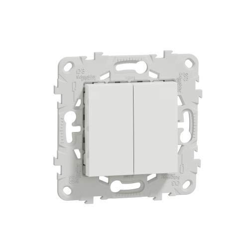 Перемикач 2-кл. 2 x сх.6, 10А білий, Schneider Electric