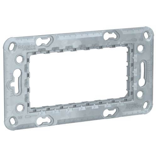 Супорт Zamak металевий 4 мод, Unica New, Schneider Electric