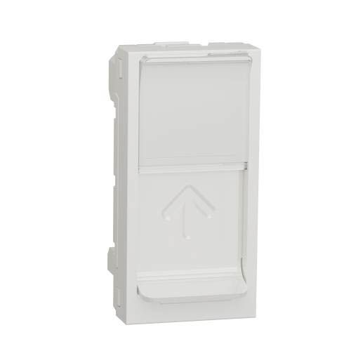 RJ45 накладка 1 модуль білий, Unica New, Schneider Electric