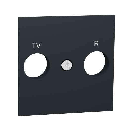 Центральна плата розетки TV/FM антрацит, Unica New, Schneider Electric