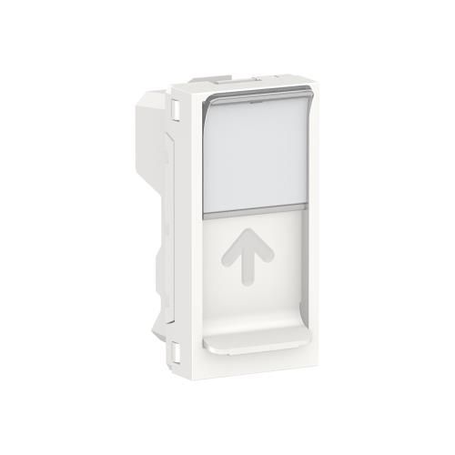 Центр плата RJ45Keystone/Systimax 1 модуль білий, Unica New, Schneider Electric