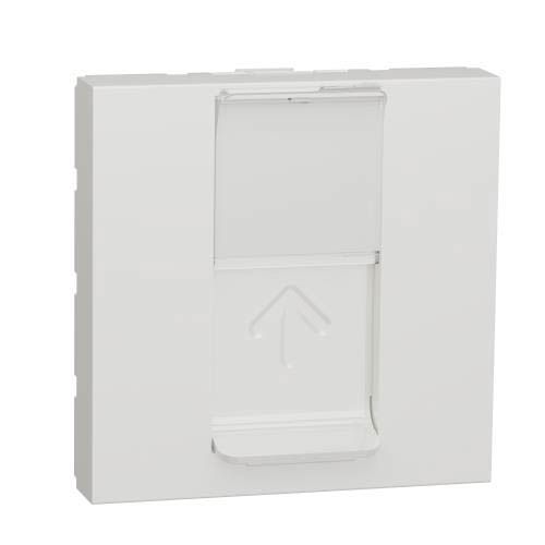Центр плата RJ45Keystone/Systimax 2 модулі білий, Unica New, Schneider Electric