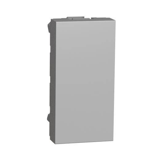 Заглушка 1 модуль алюміній, Unica New, Schneider Electric