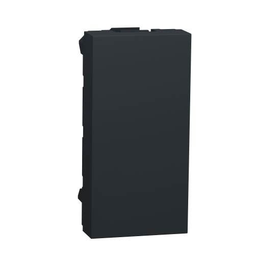 Заглушка 1 модуль антрацит, Unica New, Schneider Electric