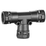 Трійник DN17/17/17мм поліамід чорний колір, БДК