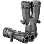 Розгалужувач DN 1х29 + 2х23мм поліамід чорний колір, БДК