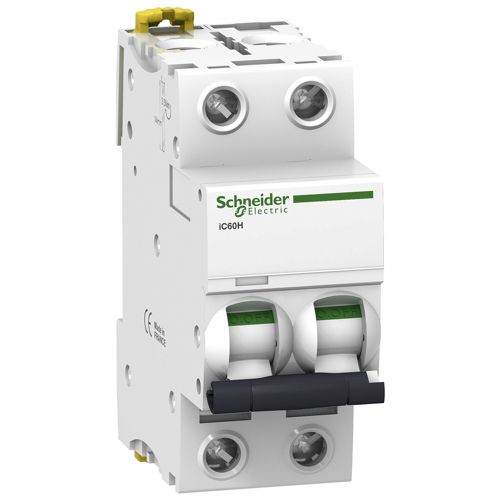 Автоматичний вимикач Schneider Electric iC60H 2P 63A D