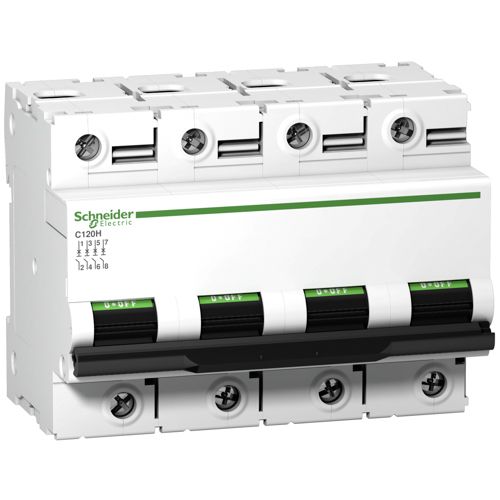 Автоматичний вимикач Schneider Electric C120H 4P 100A B