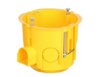 Коробка набірна глибока д.65x60мм д/гіпсокартону з шурупами UNIKA PLANK MB005 поліпропілен 850°С самозатухаюча